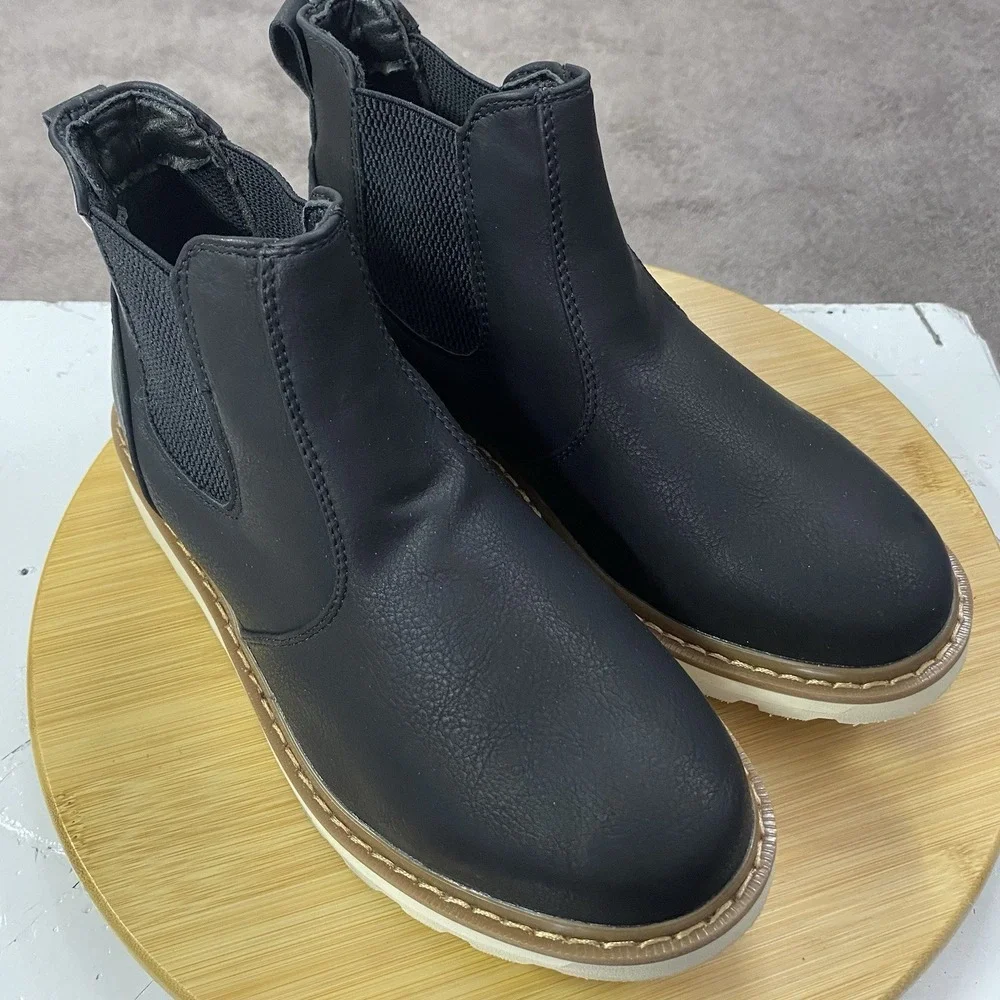 Deer Stags Jameson Junior Boys‎ shoes Boots Ankle -Black size 5M NWT